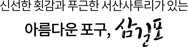 신선한 횟감과 푸근한 서산사투리가 있는 아름다운 포구, 삼길포